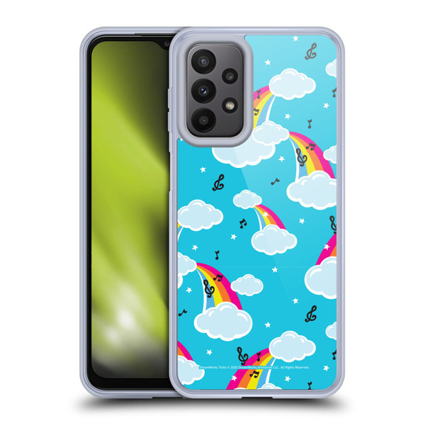 Trolls World Tour Rainbow Bffs Rainbow Cloud Pattern Soft Gel Case for Samsung Galaxy A23 / 5G (2022)