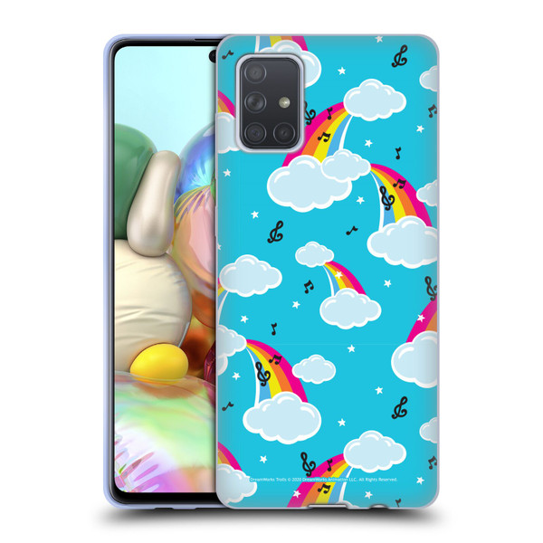 Trolls World Tour Rainbow Bffs Rainbow Cloud Pattern Soft Gel Case for Samsung Galaxy A71 (2019)