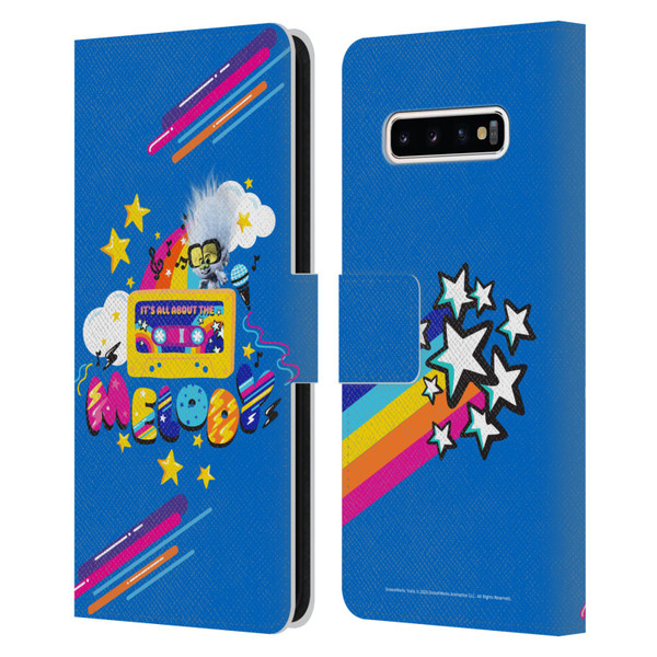 Trolls World Tour Rainbow Bffs All About The Melody Leather Book Wallet Case Cover For Samsung Galaxy S10+ / S10 Plus