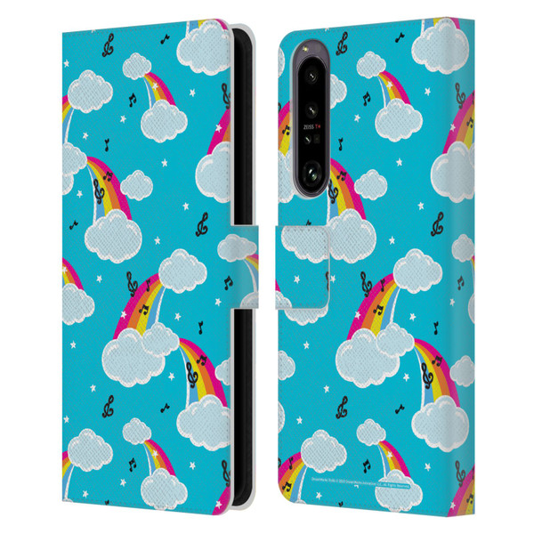 Trolls World Tour Rainbow Bffs Rainbow Cloud Pattern Leather Book Wallet Case Cover For Sony Xperia 1 IV