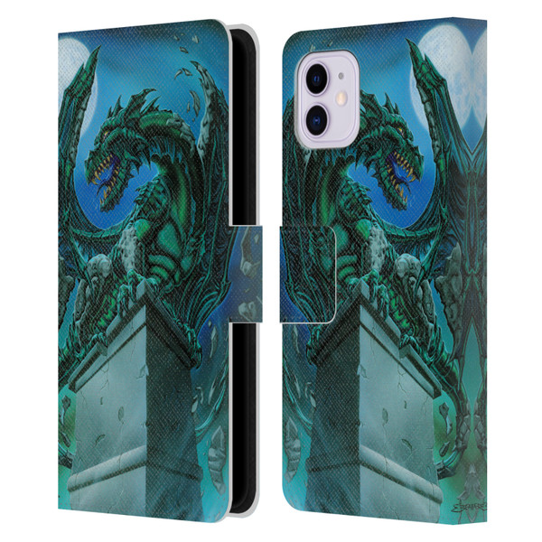 Ed Beard Jr Dragons The Awakening Leather Book Wallet Case Cover For Apple iPhone 11