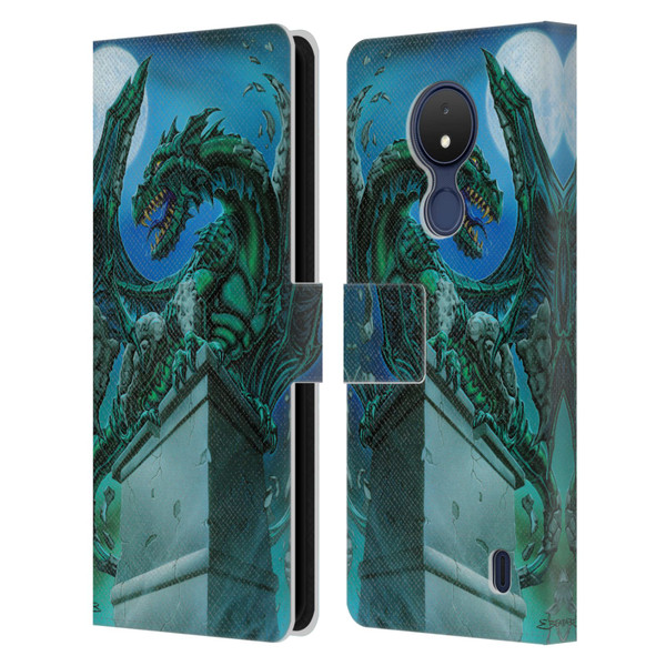 Ed Beard Jr Dragons The Awakening Leather Book Wallet Case Cover For Nokia C21