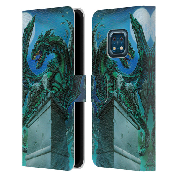 Ed Beard Jr Dragons The Awakening Leather Book Wallet Case Cover For Nokia XR20