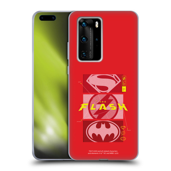 The Flash 2023 Graphics Superhero Logos Soft Gel Case for Huawei P40 Pro / P40 Pro Plus 5G