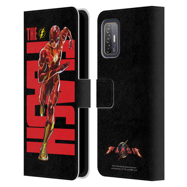 The Flash 2023 Graphics Barry Allen Leather Book Wallet Case Cover For HTC Desire 21 Pro 5G