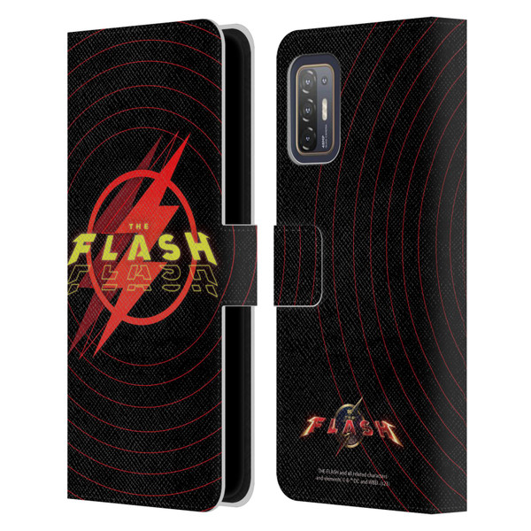 The Flash 2023 Graphics Logo Leather Book Wallet Case Cover For HTC Desire 21 Pro 5G