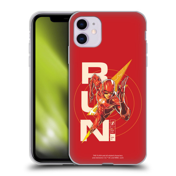 The Flash 2023 Graphics Barry Allen Run Soft Gel Case for Apple iPhone 11