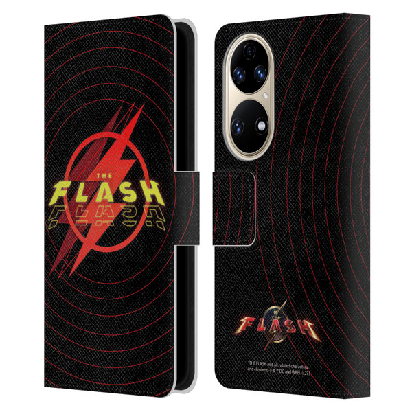 The Flash 2023 Graphics Logo Leather Book Wallet Case Cover For Huawei P50