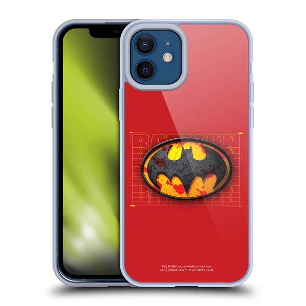 The Flash 2023 Graphics Batman Logo Soft Gel Case for Apple iPhone 12 / iPhone 12 Pro