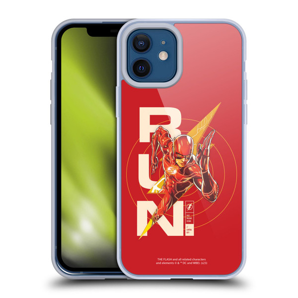 The Flash 2023 Graphics Barry Allen Run Soft Gel Case for Apple iPhone 12 / iPhone 12 Pro