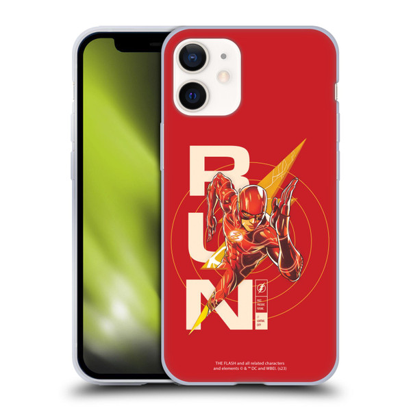 The Flash 2023 Graphics Barry Allen Run Soft Gel Case for Apple iPhone 12 Mini