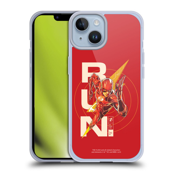 The Flash 2023 Graphics Barry Allen Run Soft Gel Case for Apple iPhone 14