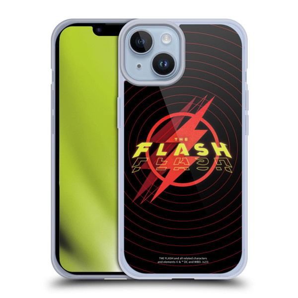 The Flash 2023 Graphics Logo Soft Gel Case for Apple iPhone 14