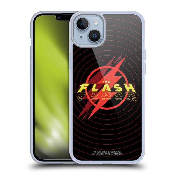 The Flash 2023 Graphics Logo Soft Gel Case for Apple iPhone 14 Plus