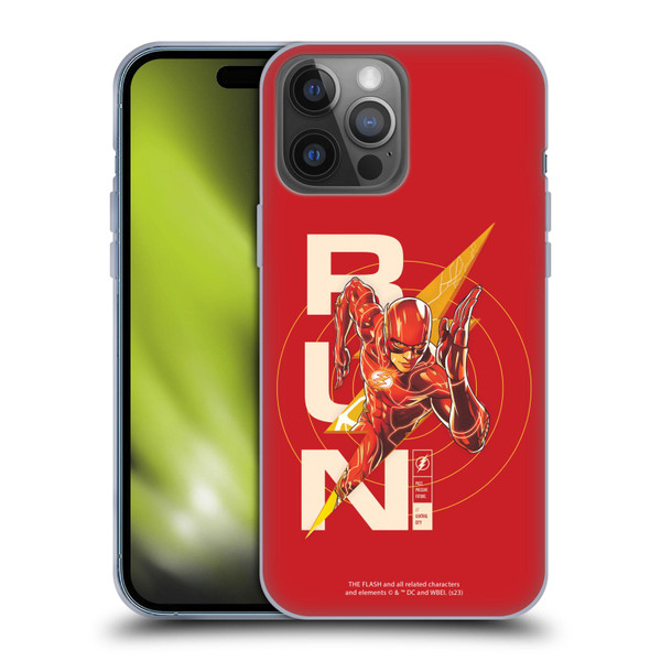 The Flash 2023 Graphics Barry Allen Run Soft Gel Case for Apple iPhone 14 Pro Max