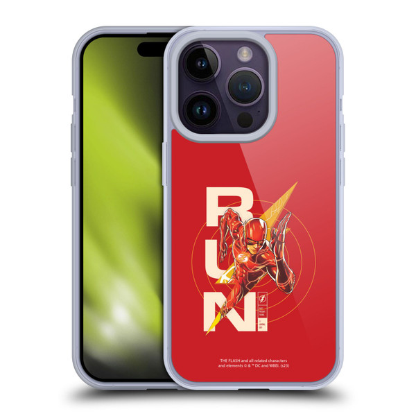 The Flash 2023 Graphics Barry Allen Run Soft Gel Case for Apple iPhone 14 Pro