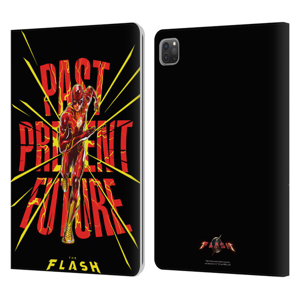 The Flash 2023 Graphics Speed Force Leather Book Wallet Case Cover For Apple iPad Pro 11 2020 / 2021 / 2022