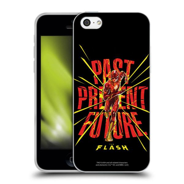 The Flash 2023 Graphics Speed Force Soft Gel Case for Apple iPhone 5c