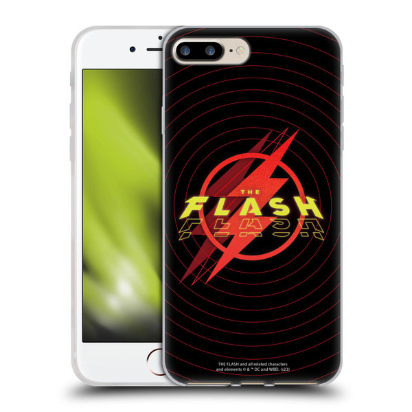 The Flash 2023 Graphics Logo Soft Gel Case for Apple iPhone 7 Plus / iPhone 8 Plus