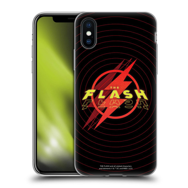 The Flash 2023 Graphics Logo Soft Gel Case for Apple iPhone X / iPhone XS