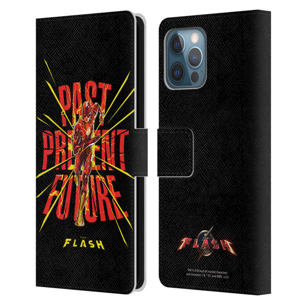 The Flash 2023 Graphics Speed Force Leather Book Wallet Case Cover For Apple iPhone 12 Pro Max