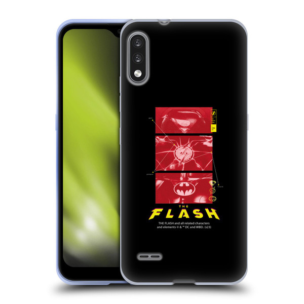The Flash 2023 Graphics Suit Logos Soft Gel Case for LG K22
