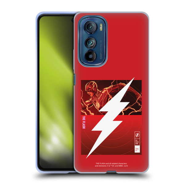 The Flash 2023 Graphics Barry Allen Logo Soft Gel Case for Motorola Edge 30