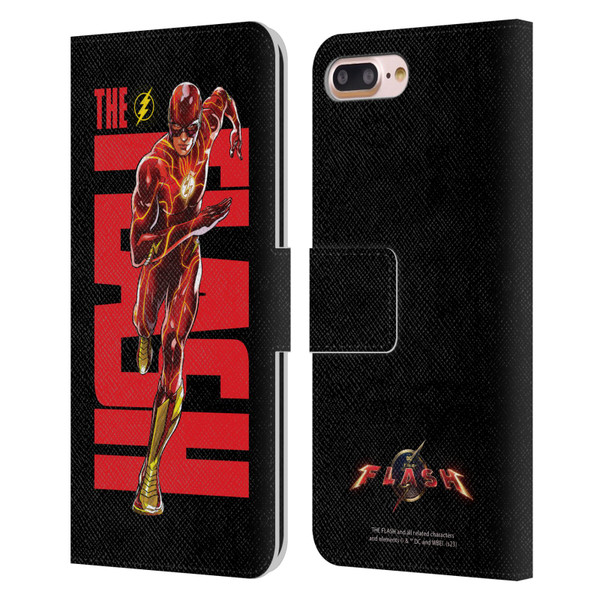 The Flash 2023 Graphics Barry Allen Leather Book Wallet Case Cover For Apple iPhone 7 Plus / iPhone 8 Plus