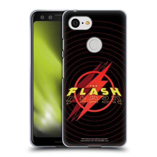 The Flash 2023 Graphics Logo Soft Gel Case for Google Pixel 3