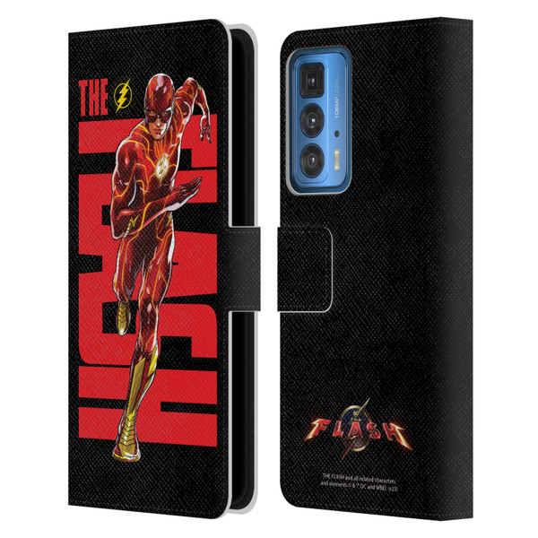 The Flash 2023 Graphics Barry Allen Leather Book Wallet Case Cover For Motorola Edge 20 Pro