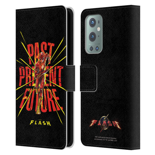 The Flash 2023 Graphics Speed Force Leather Book Wallet Case Cover For OnePlus 9