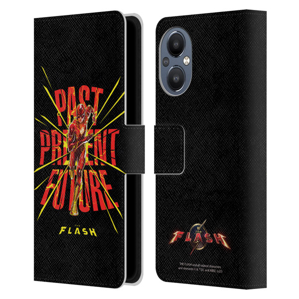 The Flash 2023 Graphics Speed Force Leather Book Wallet Case Cover For OnePlus Nord N20 5G