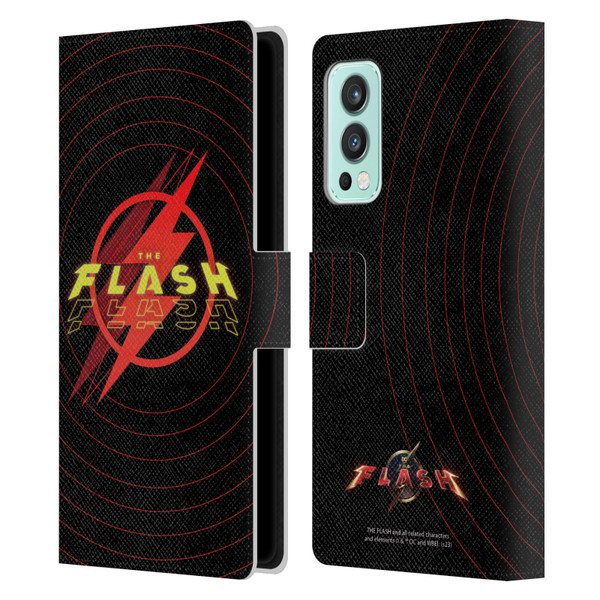 The Flash 2023 Graphics Logo Leather Book Wallet Case Cover For OnePlus Nord 2 5G