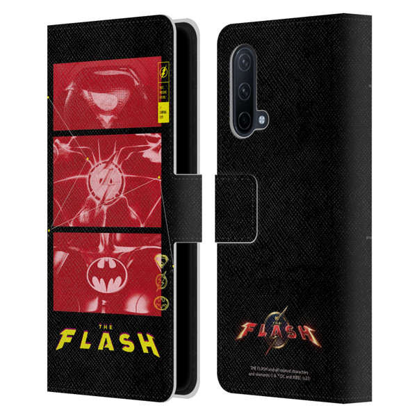 The Flash 2023 Graphics Suit Logos Leather Book Wallet Case Cover For OnePlus Nord CE 5G