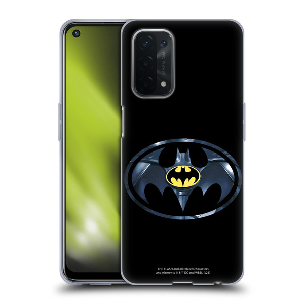 The Flash 2023 Graphics Black Batman Logo Soft Gel Case for OPPO A54 5G