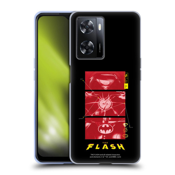 The Flash 2023 Graphics Suit Logos Soft Gel Case for OPPO A57s