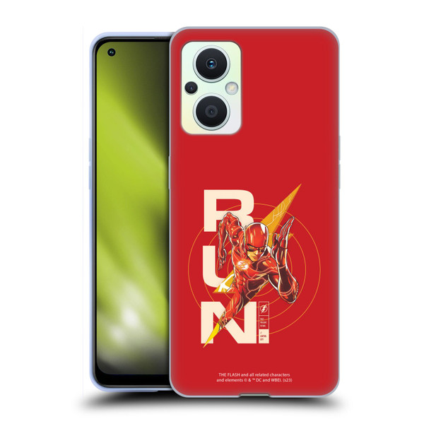 The Flash 2023 Graphics Barry Allen Run Soft Gel Case for OPPO Reno8 Lite