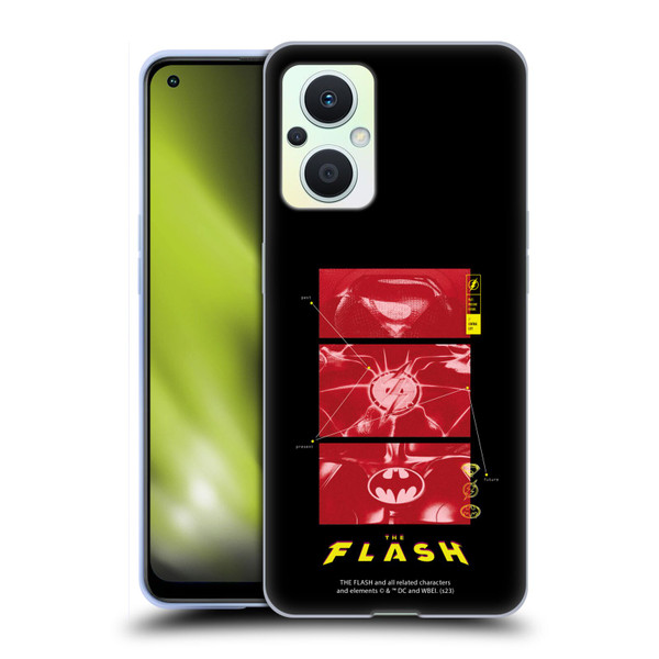 The Flash 2023 Graphics Suit Logos Soft Gel Case for OPPO Reno8 Lite