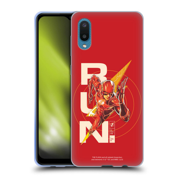 The Flash 2023 Graphics Barry Allen Run Soft Gel Case for Samsung Galaxy A02/M02 (2021)