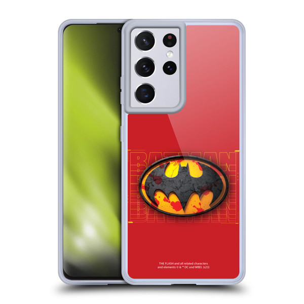 The Flash 2023 Graphics Batman Logo Soft Gel Case for Samsung Galaxy S21 Ultra 5G