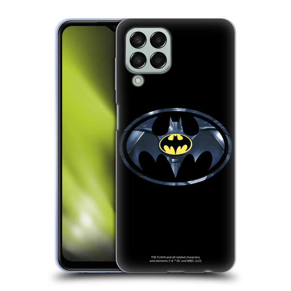 The Flash 2023 Graphics Black Batman Logo Soft Gel Case for Samsung Galaxy M33 (2022)