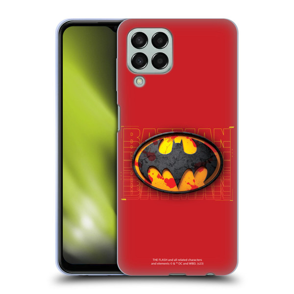 The Flash 2023 Graphics Batman Logo Soft Gel Case for Samsung Galaxy M33 (2022)
