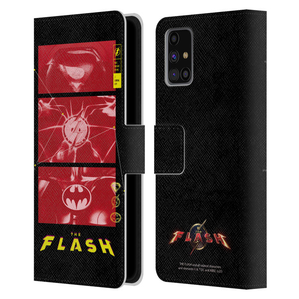 The Flash 2023 Graphics Suit Logos Leather Book Wallet Case Cover For Samsung Galaxy M31s (2020)