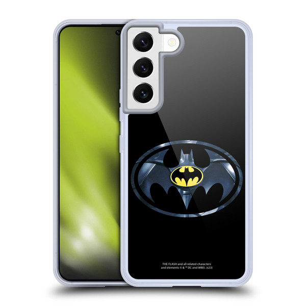 The Flash 2023 Graphics Black Batman Logo Soft Gel Case for Samsung Galaxy S22 5G