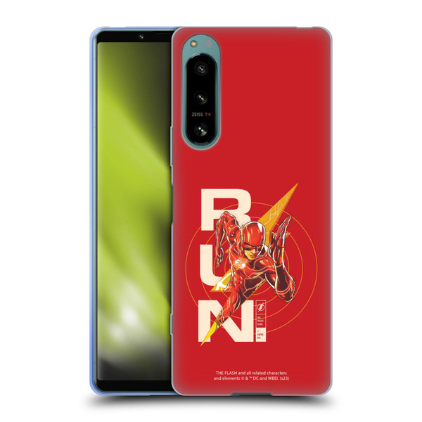 The Flash 2023 Graphics Barry Allen Run Soft Gel Case for Sony Xperia 5 IV