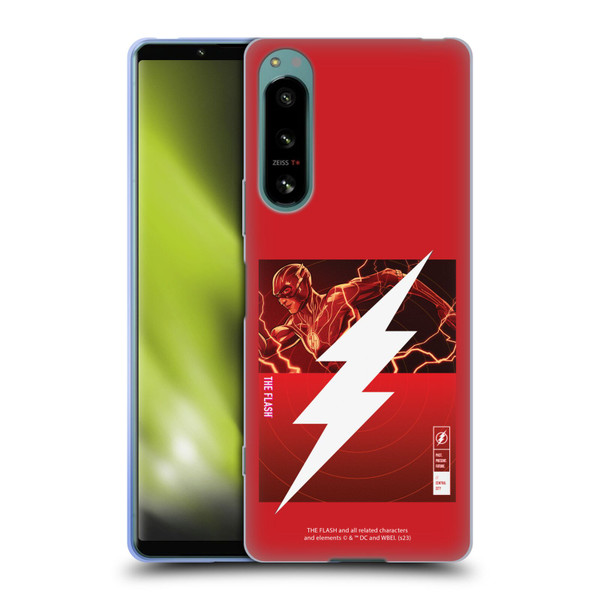 The Flash 2023 Graphics Barry Allen Logo Soft Gel Case for Sony Xperia 5 IV