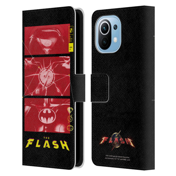 The Flash 2023 Graphics Suit Logos Leather Book Wallet Case Cover For Xiaomi Mi 11