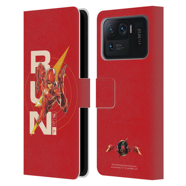 The Flash 2023 Graphics Barry Allen Run Leather Book Wallet Case Cover For Xiaomi Mi 11 Ultra