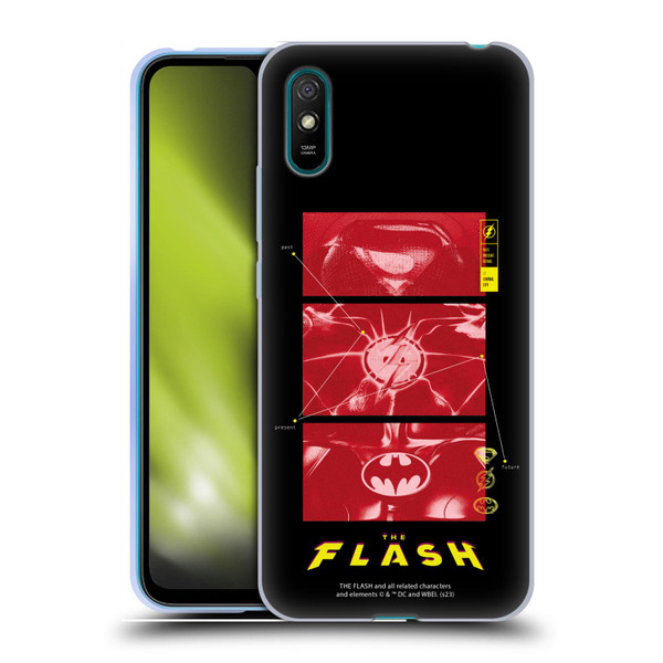 The Flash 2023 Graphics Suit Logos Soft Gel Case for Xiaomi Redmi 9A / Redmi 9AT
