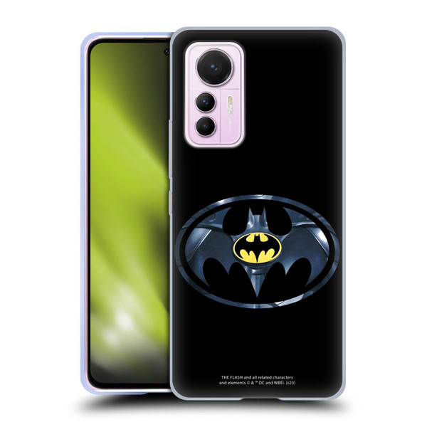 The Flash 2023 Graphics Black Batman Logo Soft Gel Case for Xiaomi 12 Lite